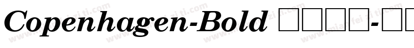 Copenhagen-Bold 字体下载字体转换